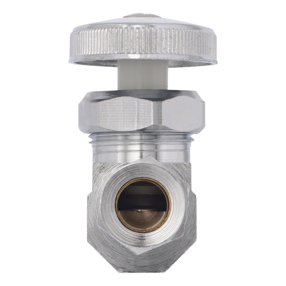 Eastman 04342LF 3/8 in. OD x 1/2 in. PEX Straight Multi Turn Stop Valve - 3