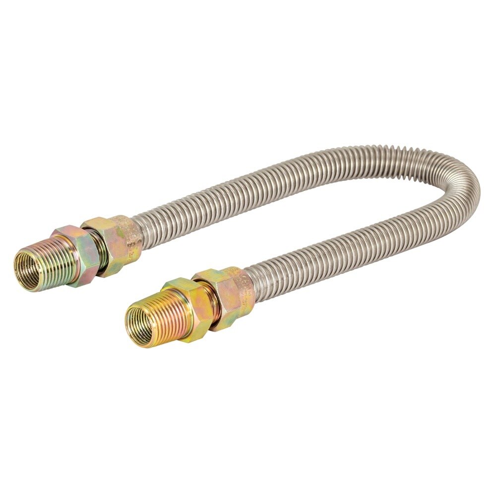 Eastman 20SS505036 1/2 in OD 36 in Stainless Steel Gas Connector MIP x MIP