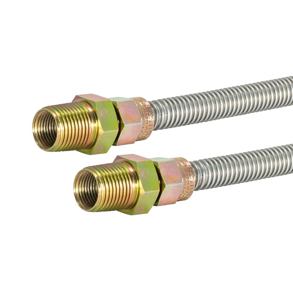 Eastman 20SS505072 1/2 in OD x 72 in Stainless Steel Gas Connector with 1/2 in MIP x 1/2 in MIP Ends - 2