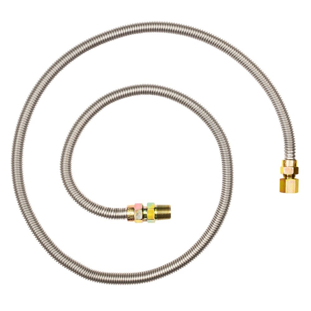 Eastman 20SS515060 1/2 in. OD x 60 in. Stainless Steel Gas Connector with 1/2 in. FIP x 1/2 in. MIP