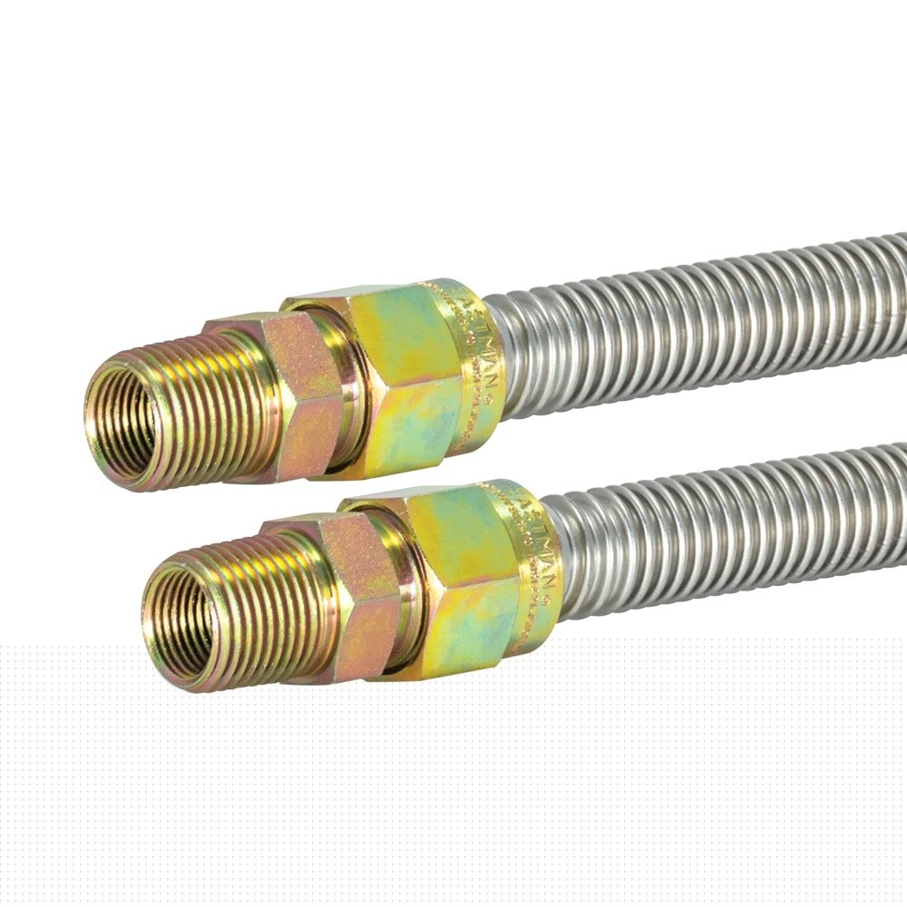 Eastman 30SS505048 5/8 in. OD x 48 in. Stainless Steel Gas Connector 1/2 in. MIP x 1/2 in. MIP - 2