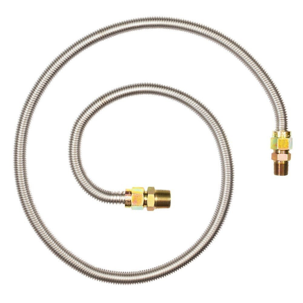 Eastman 30SS545060 5/8 in. OD x 60 in. L Stainless Steel Gas Connector with 3/4 in. MIP x 1/2 in. MIP Ends