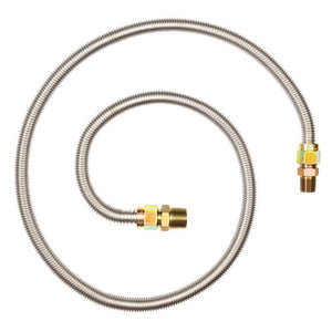 Eastman 30SS545072 5/8 in OD x 72 in Stainless Steel Gas Connector with 3/4 in MIP x 1/2 in MIP Ends