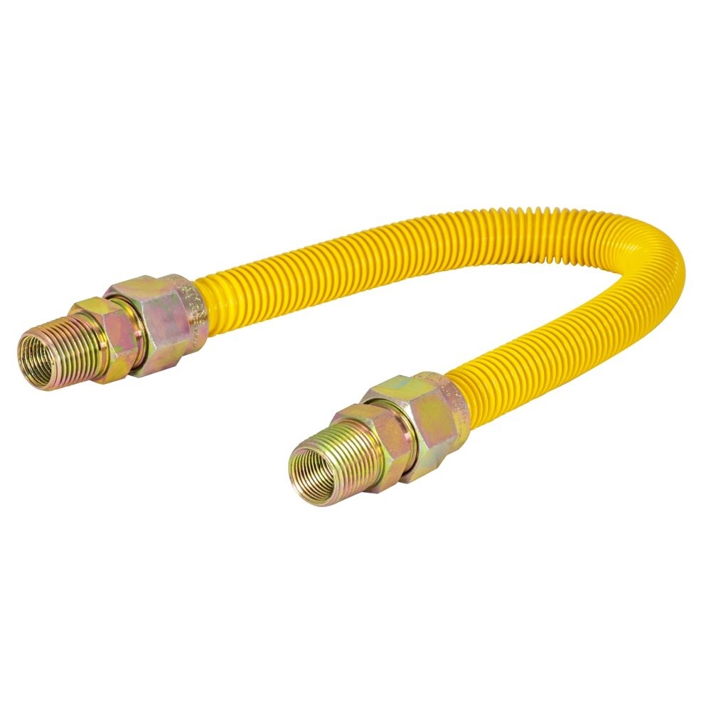 Eastman 30YE505048 48 in. 5/8 in. OD Stainless Steel Gas Connector with 1/2 in. MIP Ends