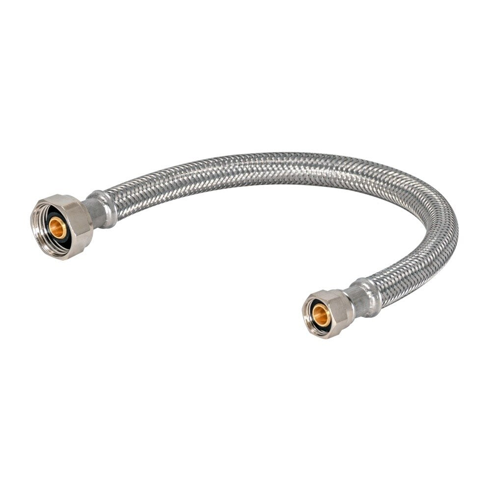Eastman 48030 1/2 in. IPS x 3/8 in. Comp x 9 in. Braided Stainless Steel Faucet Supply Line
