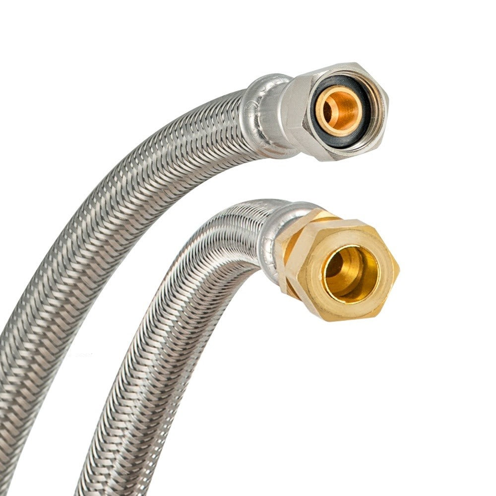 Eastman 48036 3/8 in Comp x 3/8 in OD x 16 in Braided Stainless Steel Faucet Supply Line - 3