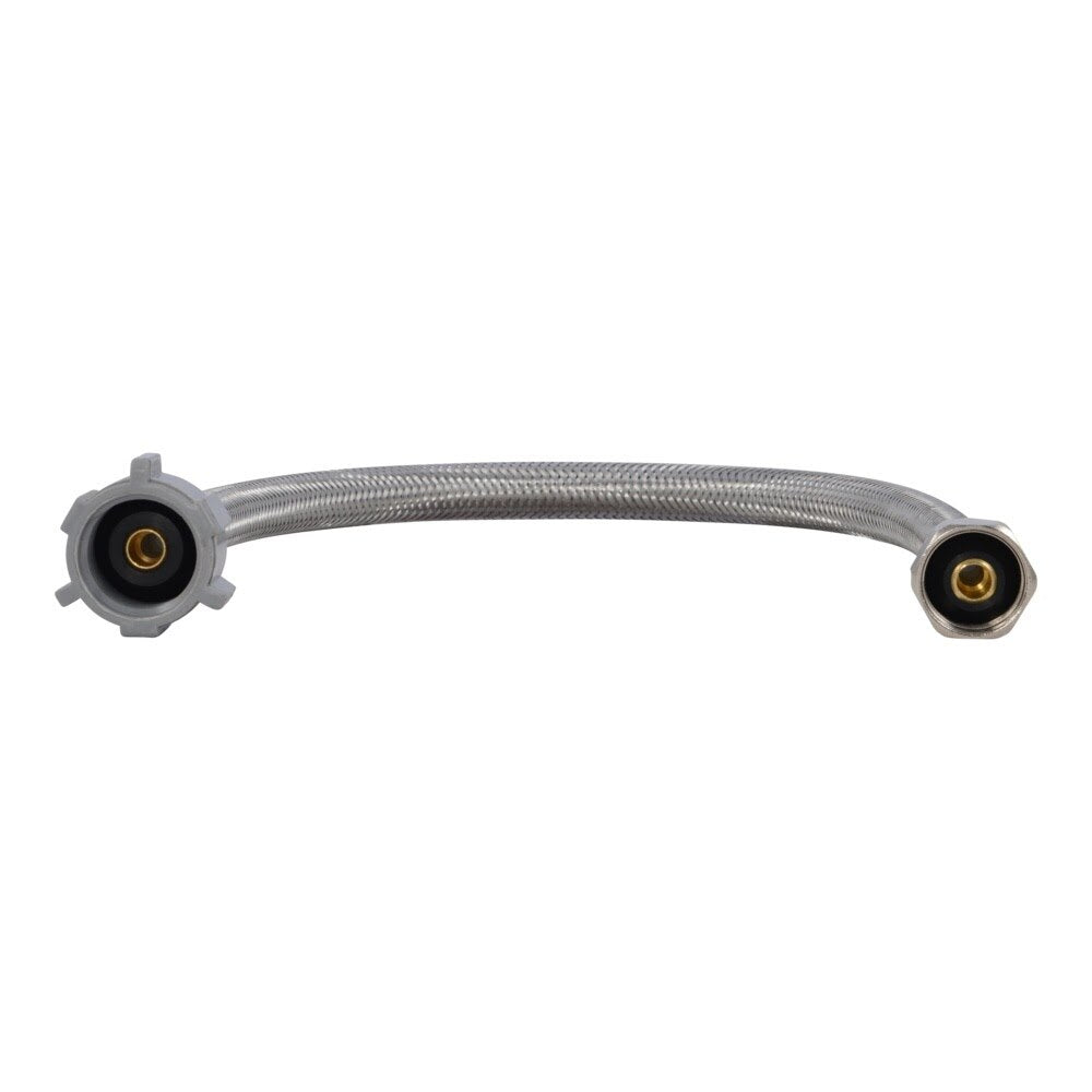 Eastman 48085 1/2 in. IPS x 7/8 in. BC x 16 in. Braided Stainless Steel Toilet Supply Line - 2