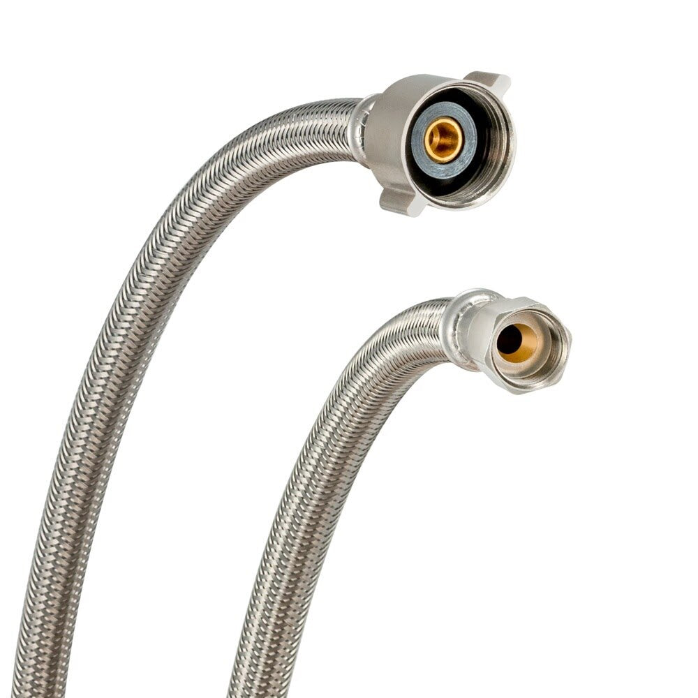 Eastman 48118 20 in Braided Stainless Steel Toilet Supply Line 3/8 in Flare x 7/8 in Ballcock - 3