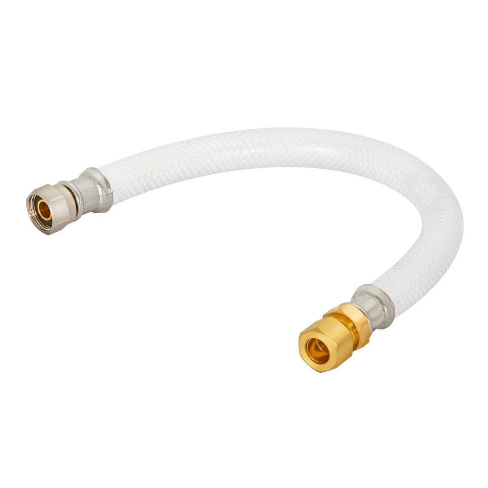 Eastman 48150 3/8 in. Compression x 3/8 in. Copper x 12 in. PVC Faucet Connector with Brass Insert