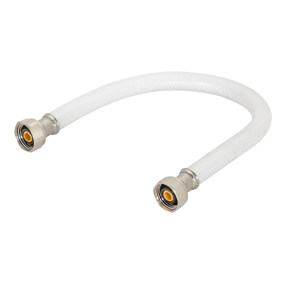 Eastman 48901 1/2 in. IPS x 1/2 in. IPS x 16 in. PVC Flex Faucet Supply Line with Plastic Insert