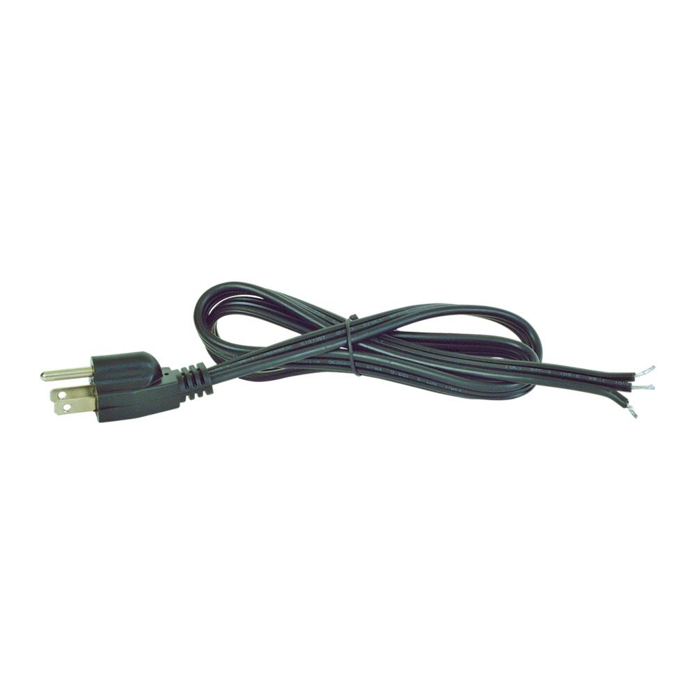 Eastman 69024 6 ft 3 Prong Dishwasher Power Cord with Straight Plug 15A 125V