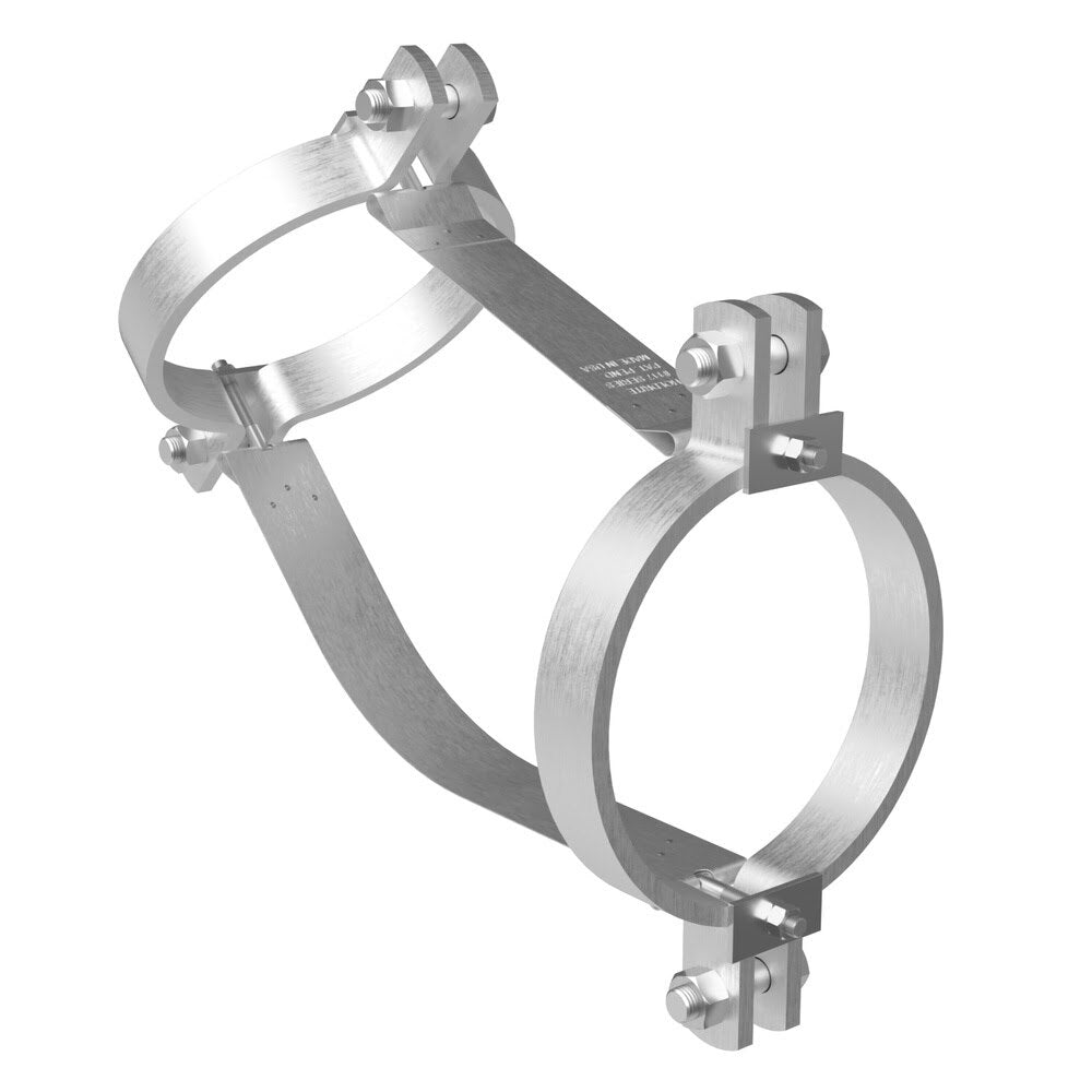 HoldRite 117-12L-G 12 in. Galvanized No-Hub 45 Degree Bend Fitting Restraint Kit
