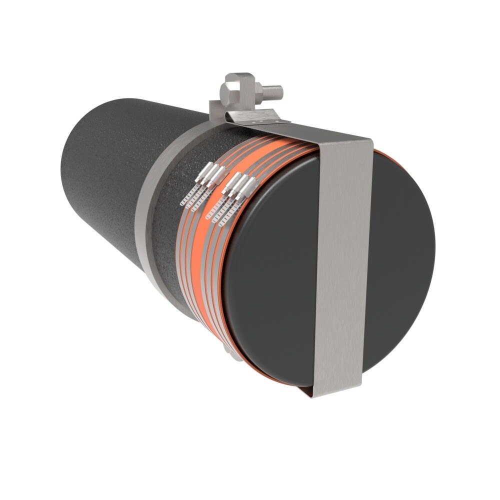 HoldRite 117-15BP-G 15 in Galvanized Blind Plug No Hub Fitting Restraint for DWV Testing - 2
