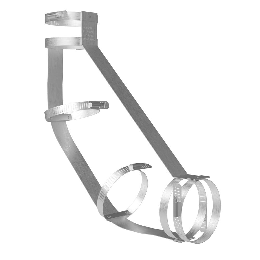 HoldRite 117-3LL Double 45 Degree No-Hub Bend Restraint for DWV Pipe
