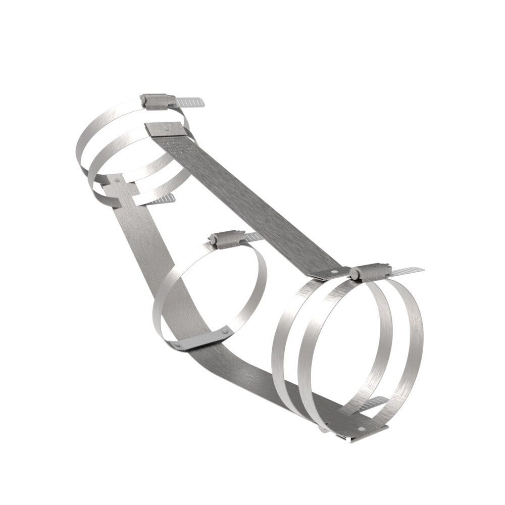 HoldRite 117-4L 4 in. No-Hub Short Sweep Bend Restraint for Cast Iron Soil Pipe