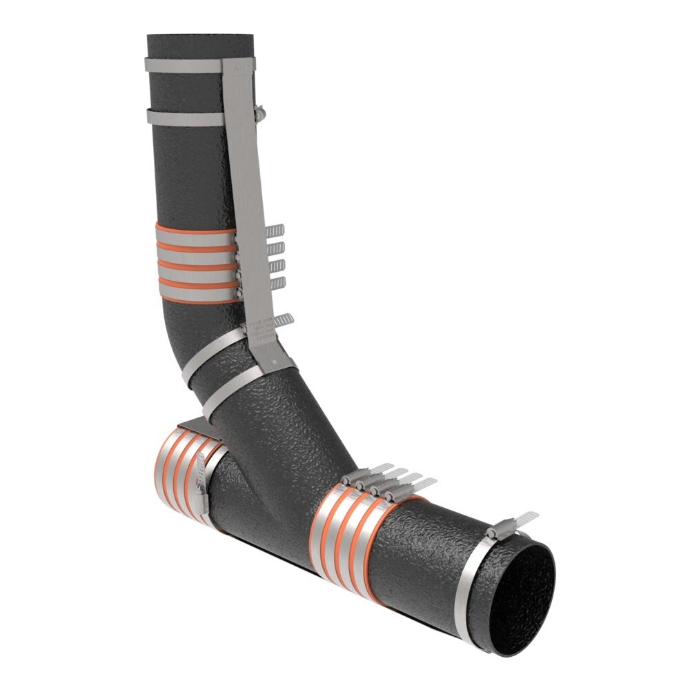 HoldRite 117-6CE 6 in. CE Series No-Hub Combo or Wye End-of-Line Restraint Kit - 2