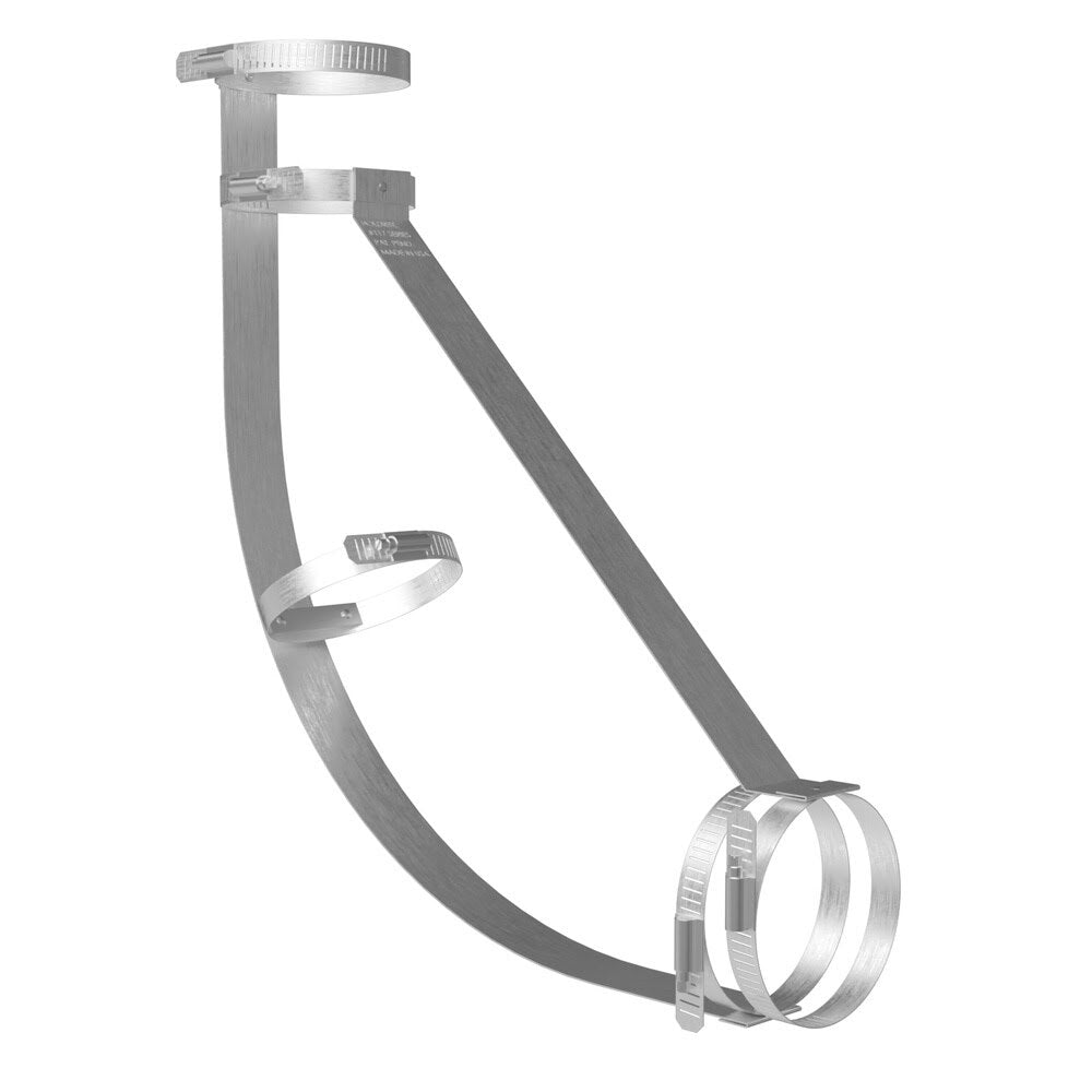 HoldRite 117-6LS 6 in. No-Hub Long Sweep 90 Degree Bend Fitting Restraint for DWV Systems