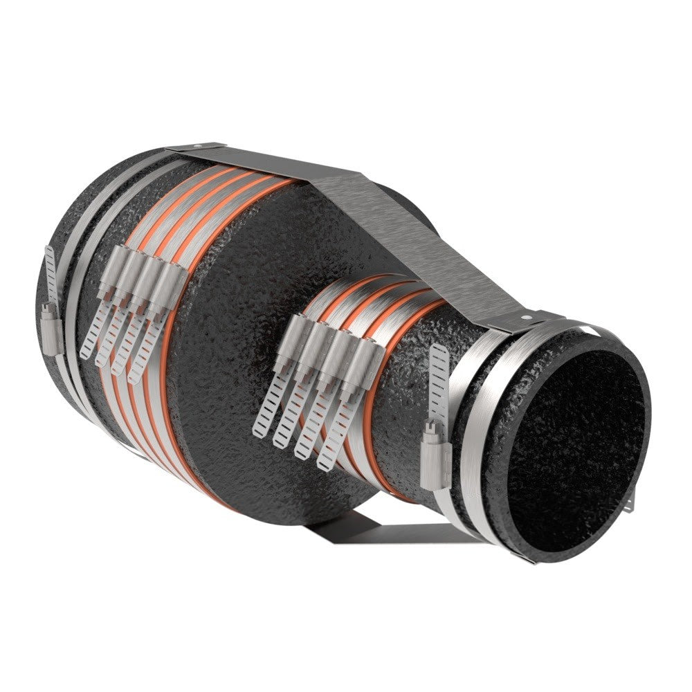 HoldRite 117-6x2R 6 in. x 2 in. No-Hub Short Reducer Fitting Restraint - 2