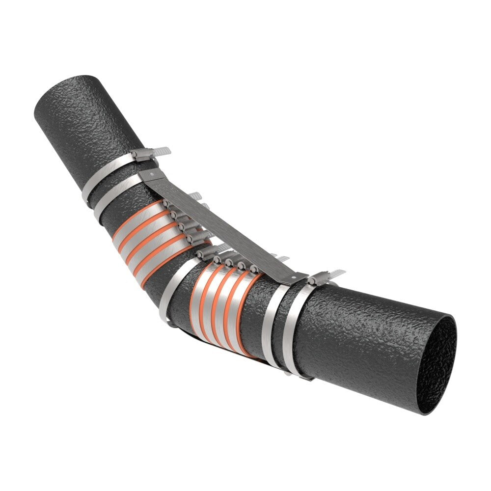 HoldRite 117-8L 8 in No-Hub Bend Restraint Kit for DWV Plumbing - 2