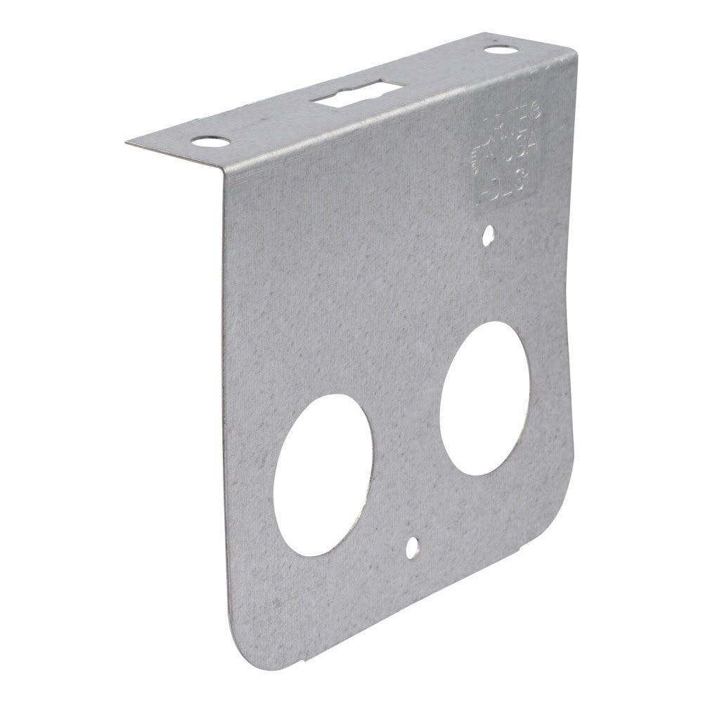 HoldRite 121-DLS 3 in Center Line Galvanized Dual Pipe Support Bracket for Copper PEX CPVC Tubing - 2