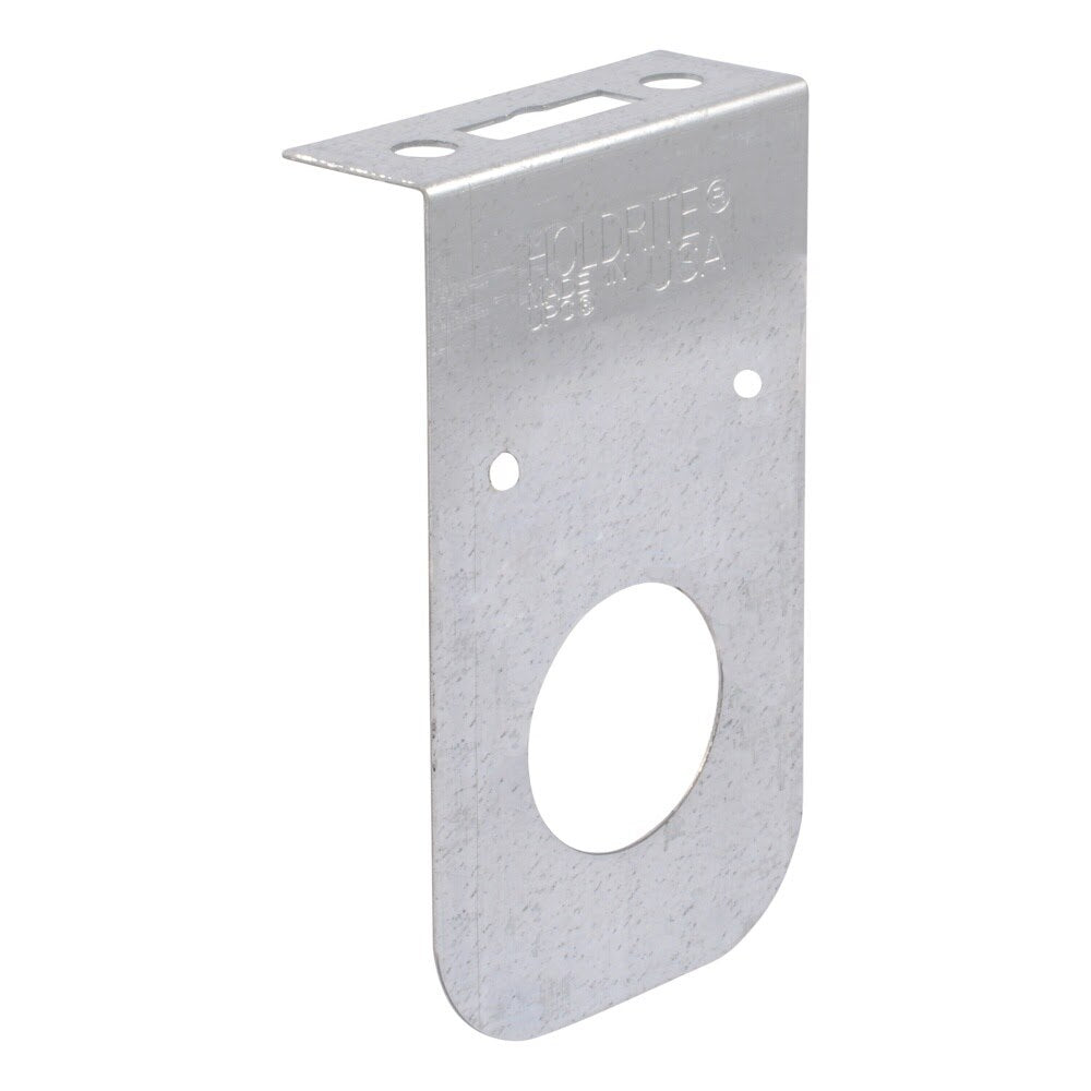 HoldRite 121-RLS Galvanized Steel Pipe Support Bracket for One Copper PEX or CPVC Tube 4.53 in x 2.62 in x 1 in