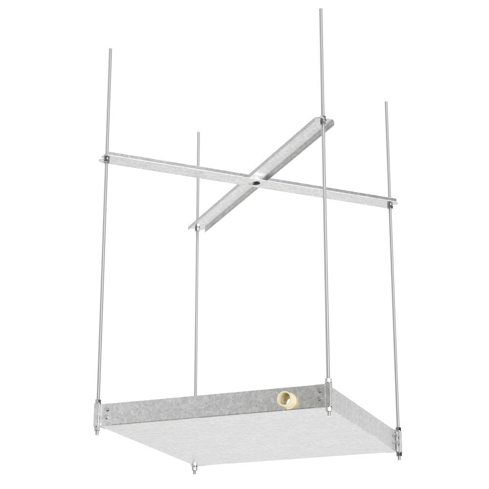 HoldRite 30-SWHP-M 24 in. Suspended Water Heater Platform Drain Pan with Metal Drain Fitting