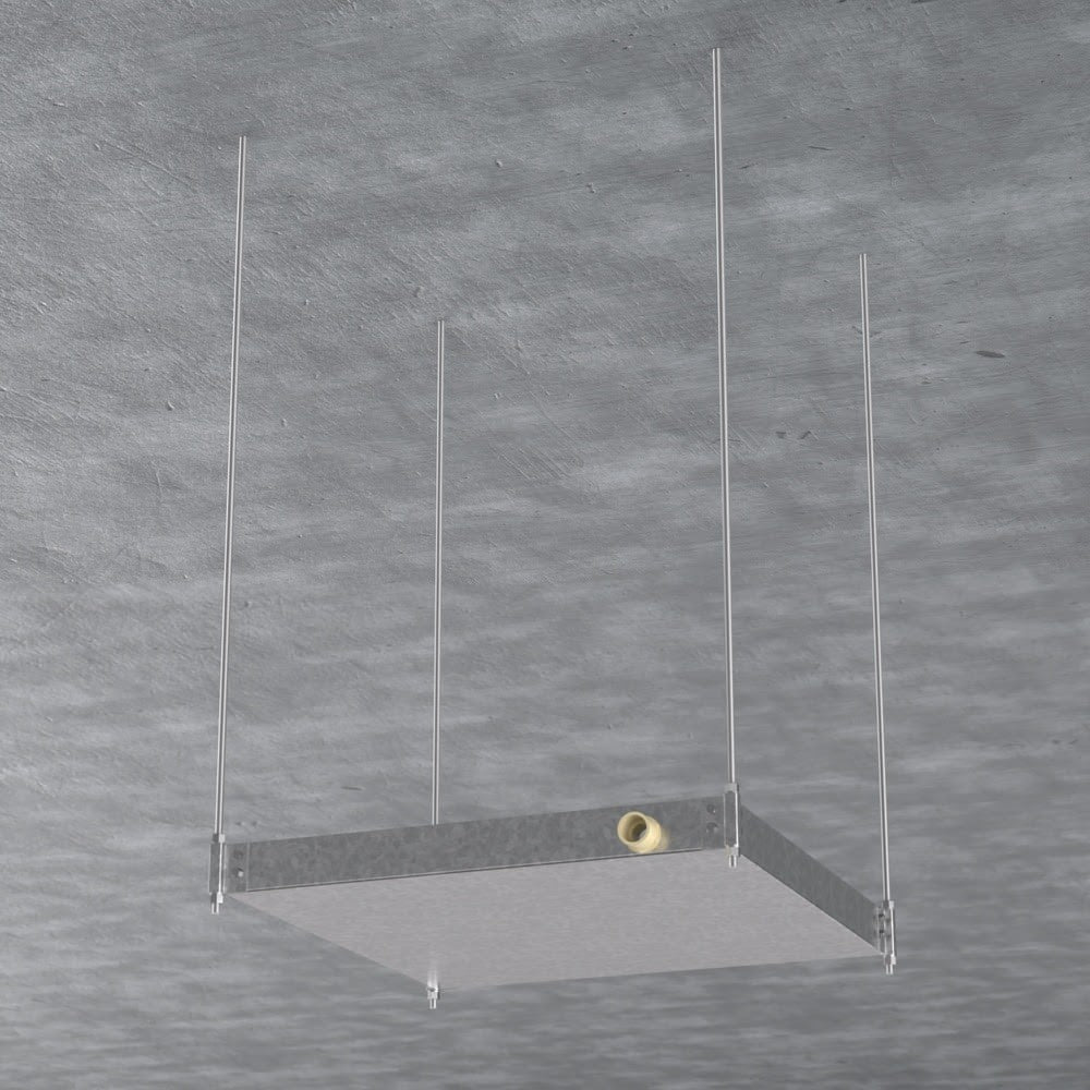 HoldRite 40-SWHP-A 21-1/2 in. Suspended Water Heater Platform Drain Pan Assembled - 2
