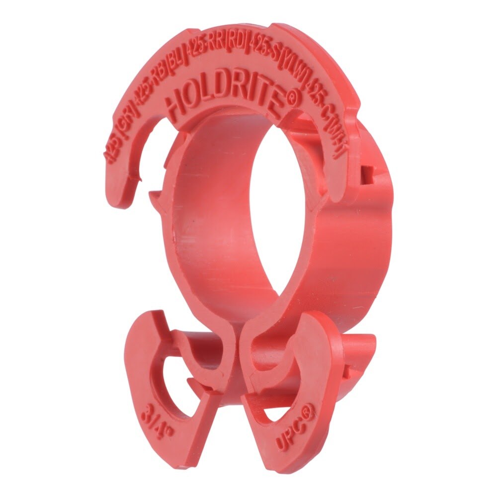 HoldRite 424-RR 1/2 in Red Flame Rated Tube Isolator Insert for Metal Stud Brackets
