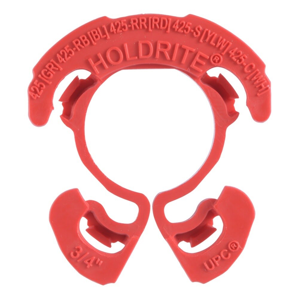 HoldRite 424-RR 1/2 in Red Flame Rated Tube Isolator Insert for Metal Stud Brackets - 2