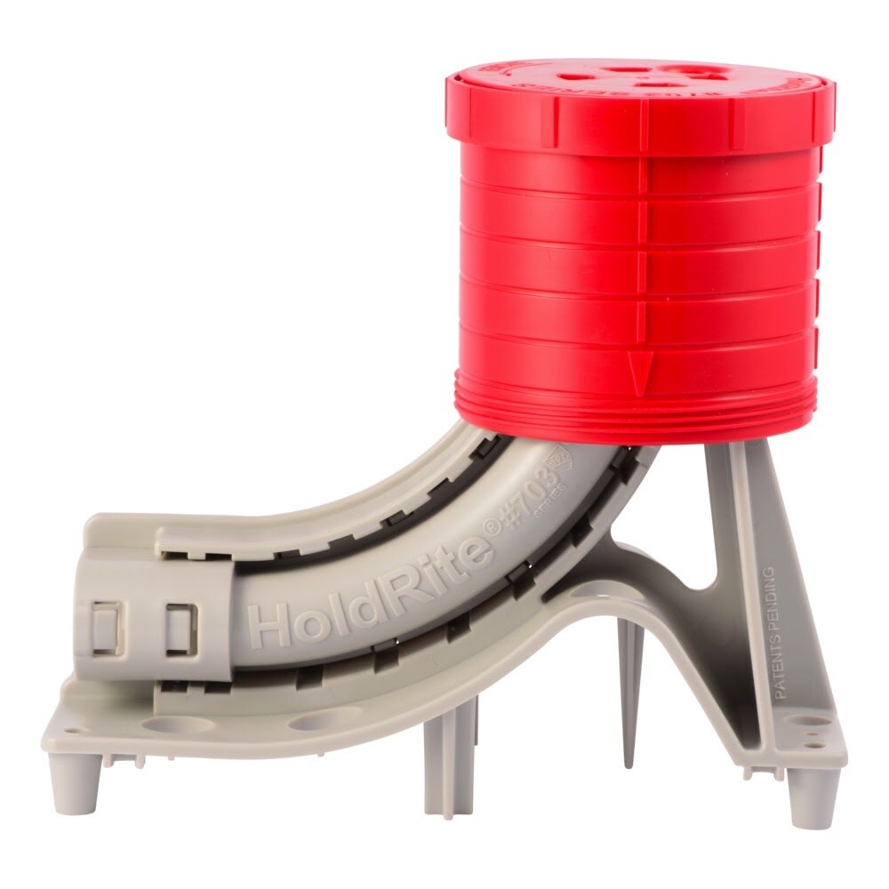 HoldRite 703-DC Double In Slab Stub Up Support with Adjustable Cap for PEX and Conduit - 2