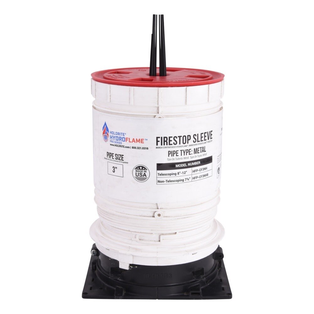 HoldRite HFP-CF3NHB 3 in. No-Hub Closet Flange Sleeve 7-1/4 in. to 8 in. with Adjustable Cap - 2