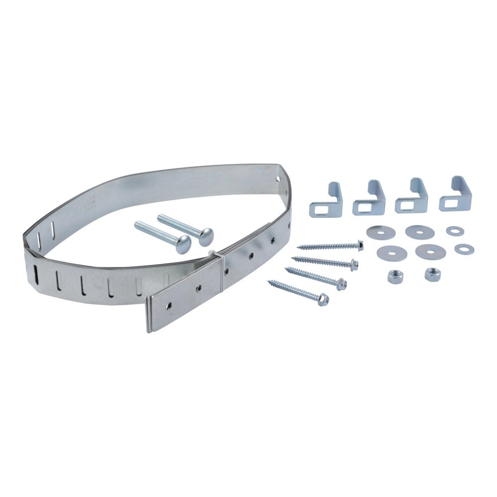 HoldRite QS-50-S Galvanized Water Heater Strap Kit with 1 in Wall Spacer for Up to 80 Gallons