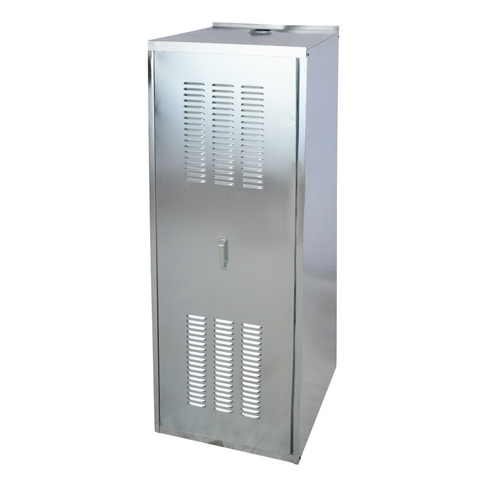 HoldRite QS-E30 30 in Galvanized Water Heater Shed Enclosure with Vented Access Door