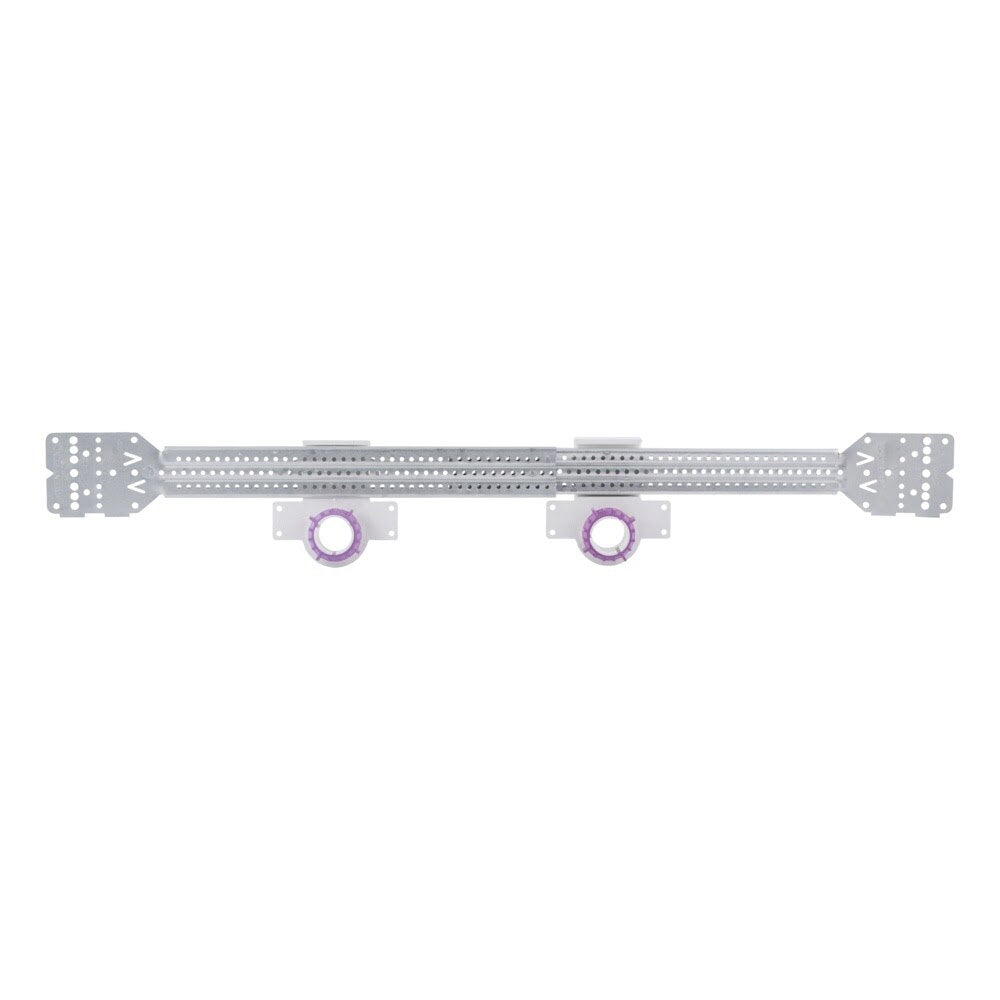 HoldRite SB3-7322 Telescoping Galvanized Steel Stub-Out Kit 10-1/4 in. to 17-1/2 in. (2 Supports) - 2