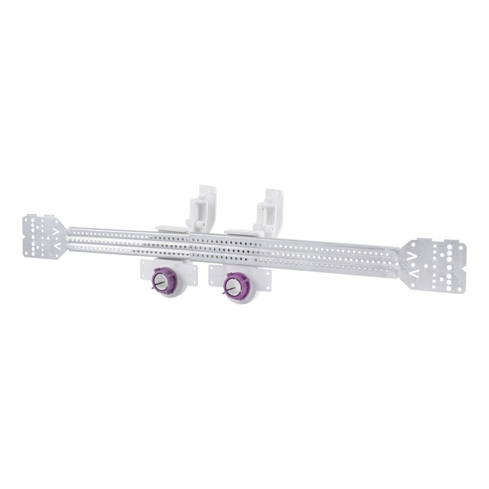 HoldRite SB4-7342 Wide Telescoping Galvanized Steel PEX Turn-Out Kit for Toilets and Sinks 15 1/4 in. to 25 1/2 in.
