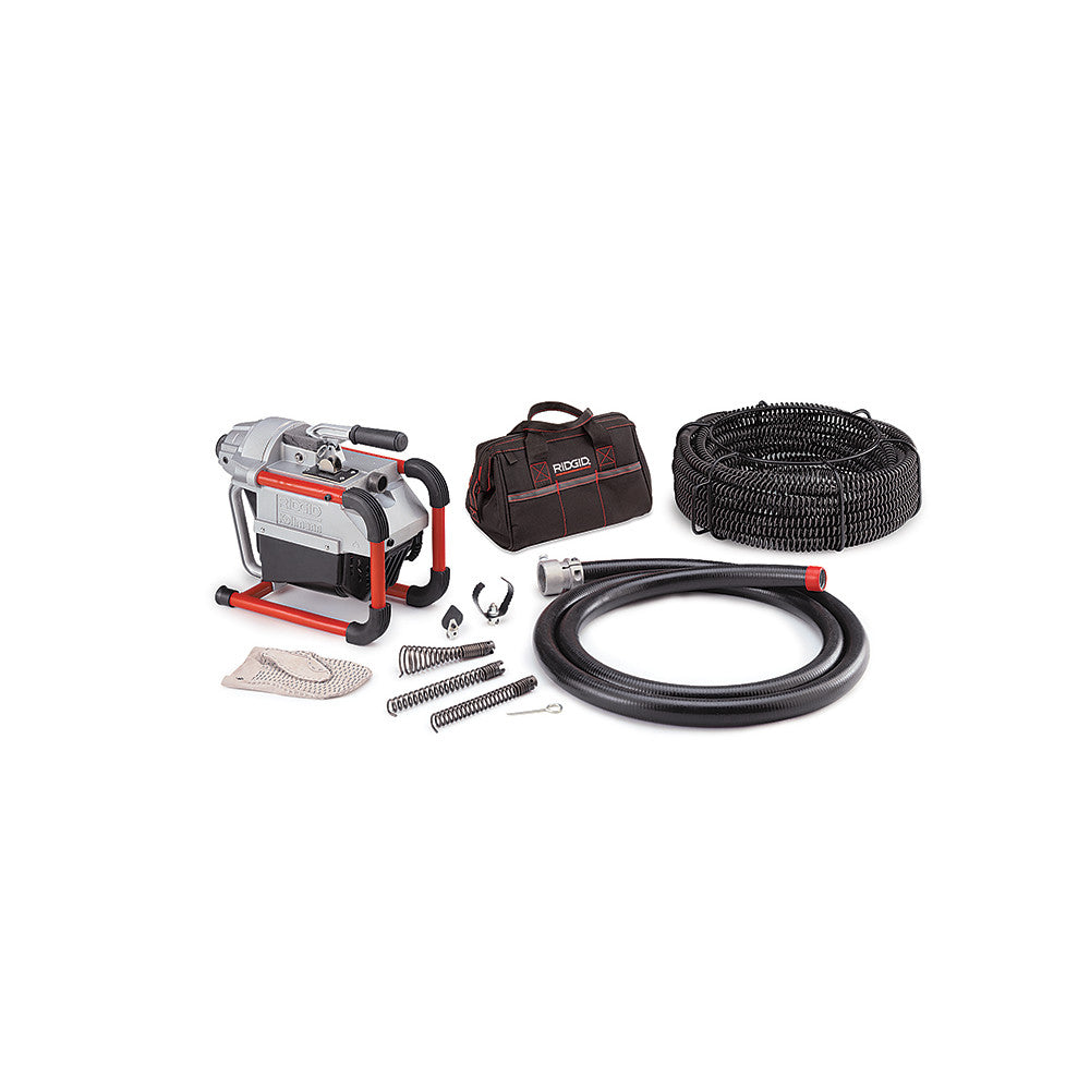 RIDGID 66497 K-60SP-SE 115V Sectional Cable Machine with A-1 Mitt and Pin Key/Hose
