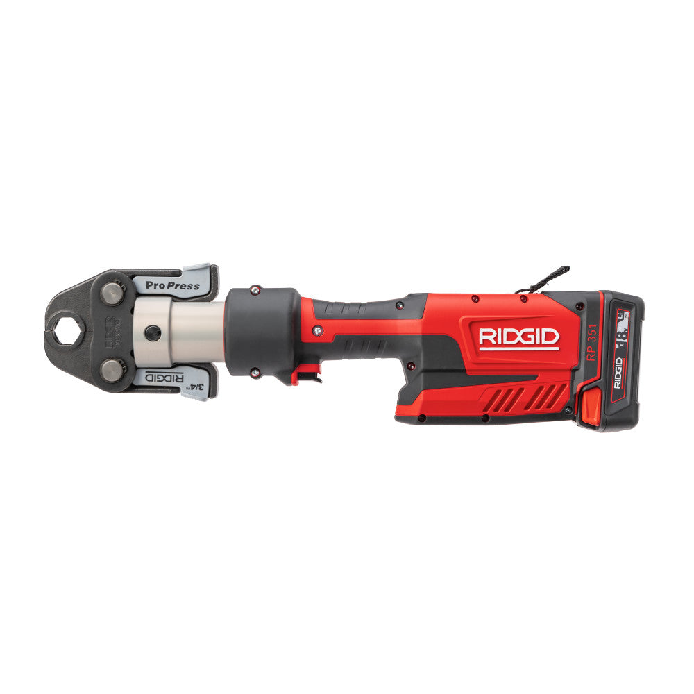 Ridgid 67178 RP 351 Press Tool Kit, Battery and Charger, 1/2" - 2" ProPress Jaws