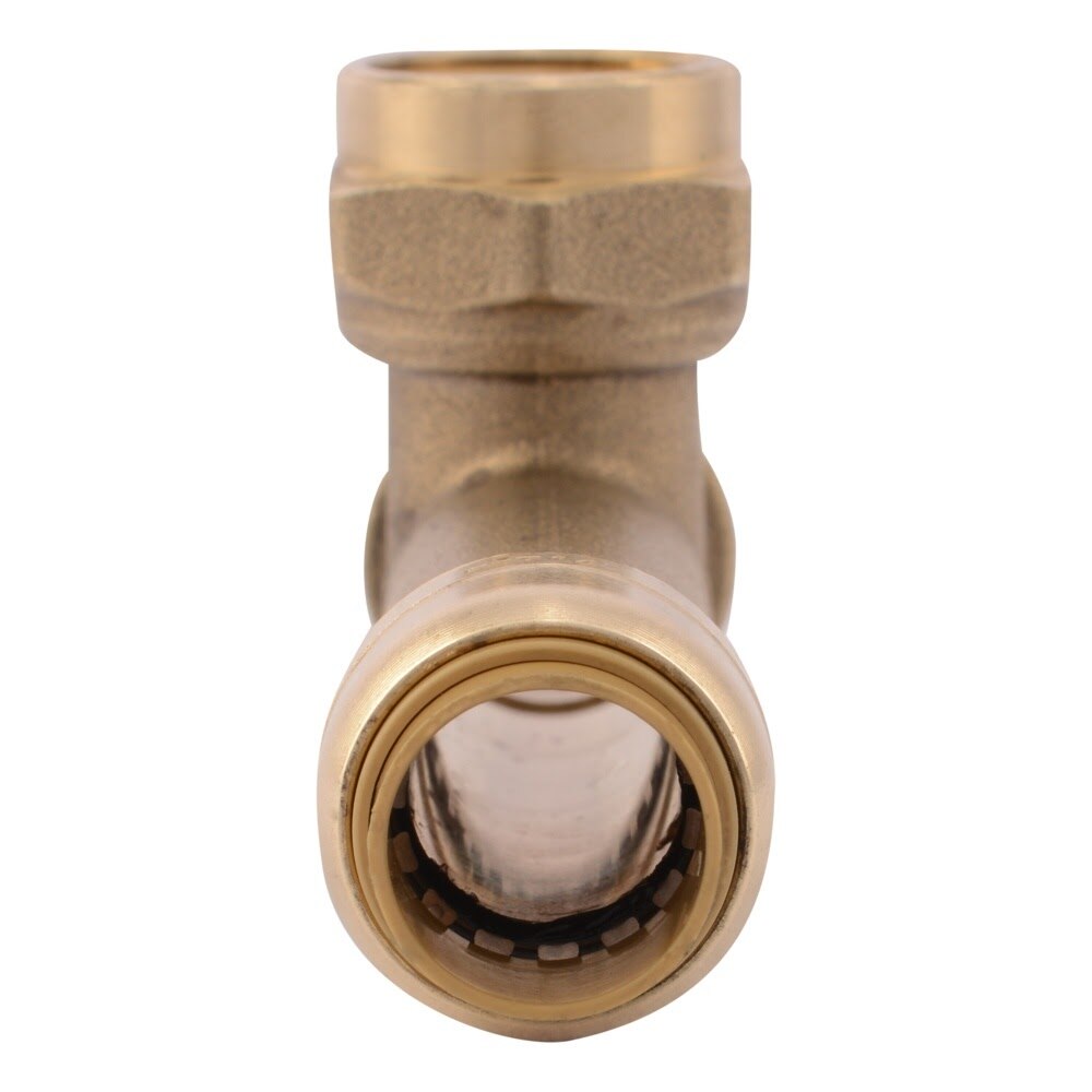 SharkBite U3482LFA 1/2 in x 1/2 in x 1/2 in FNPT Push to Connect Slip Tee - 3