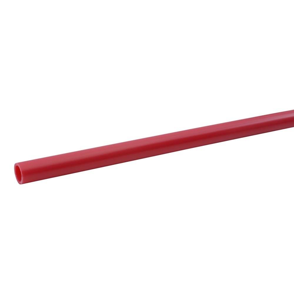 SharkBite U880R5 1 in x 5 ft Straight Red PEX-B Pipe for Potable Water Plumbing
