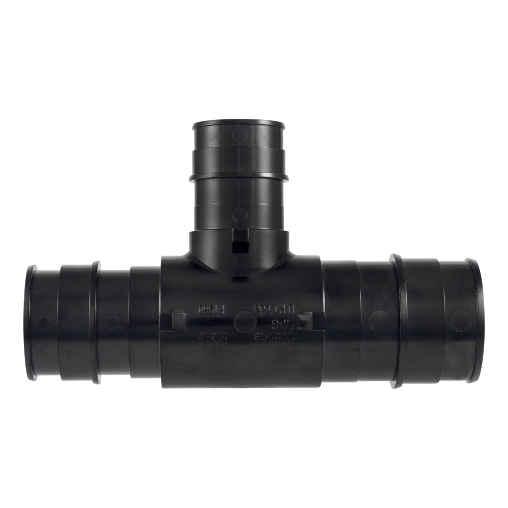 SharkBite UA08413528 Poly Expansion Reducing Tee for PEX-A Pipe 1-1/2 in x 1-1/4 in x 1 in - 2