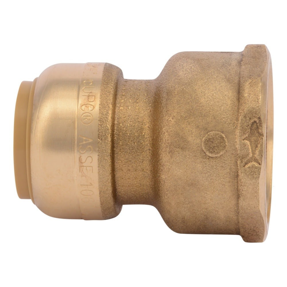 SharkBite UR086A 3/4 in. x 1 in. Push Fit x FNPT Female Reducing Adapter Lead Free - 2