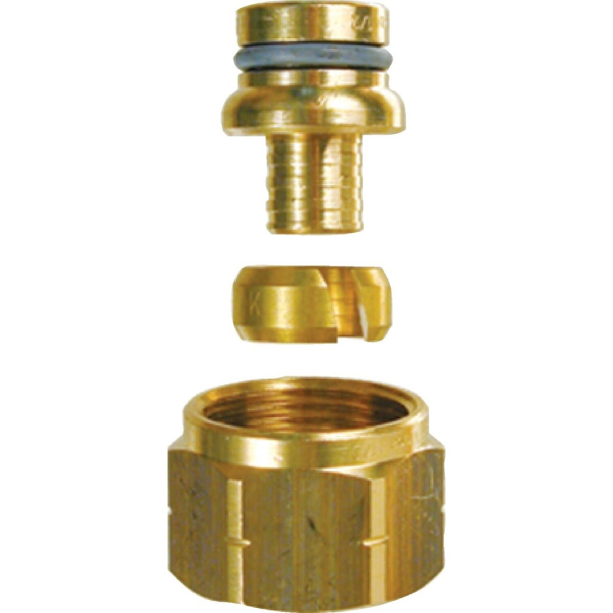 Viega 19009 (1022SV) 1/2 in Bronze Compression Adapter for Barrier PEX to SVC Manifolds (2 Pack)