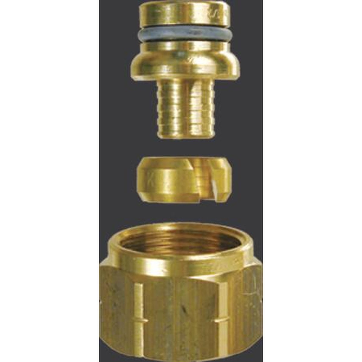 Viega 19009 (1022SV) 1/2 in Bronze Compression Adapter for Barrier PEX to SVC Manifolds (2 Pack) - 2
