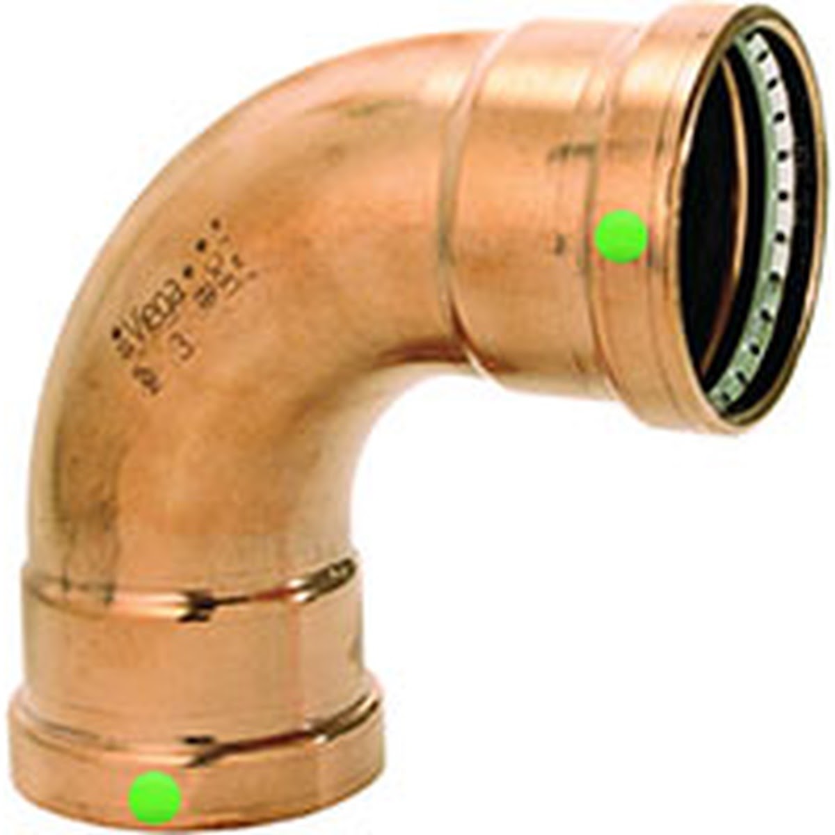 Viega 20623 (0916XL) ProPress 2 1/2 in. Copper 90 Degree Press Elbow P x P (1 Each)