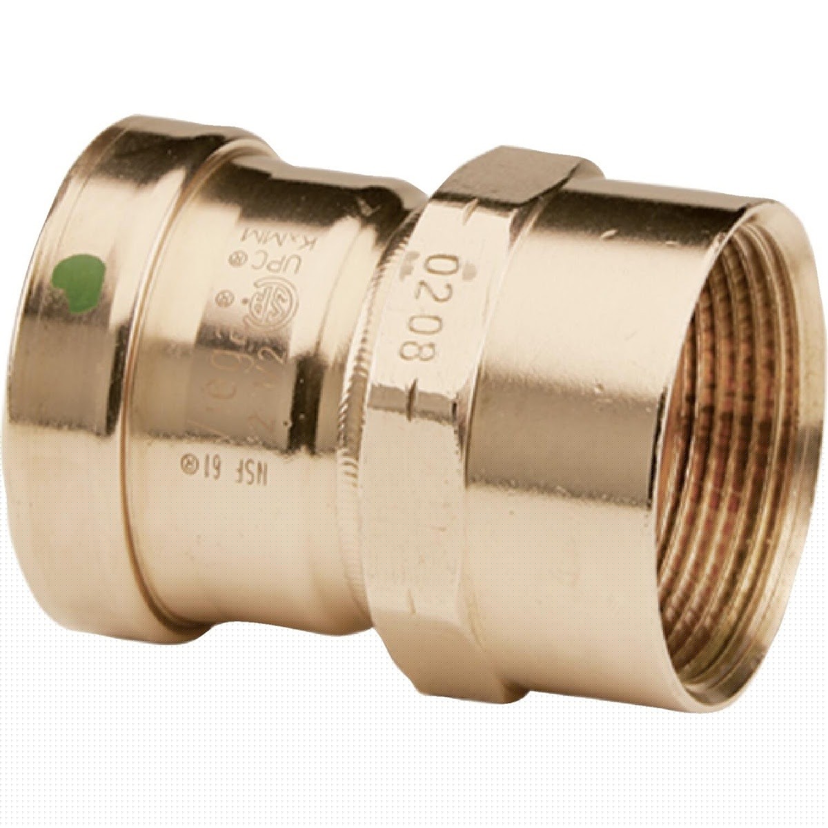 Viega 20829 (0912XL) ProPress Copper 3 in. Press x 3 in. FPT Adapter (1 Pack)