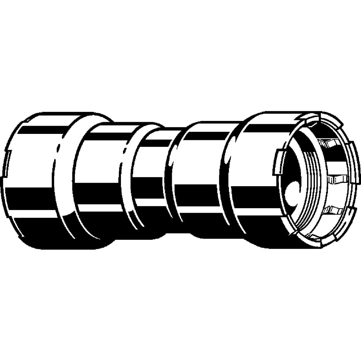 Viega 25026 (6615) MegaPressG 2 in. x 2 in. Coupling with Stop for Carbon Steel Pipe - 2