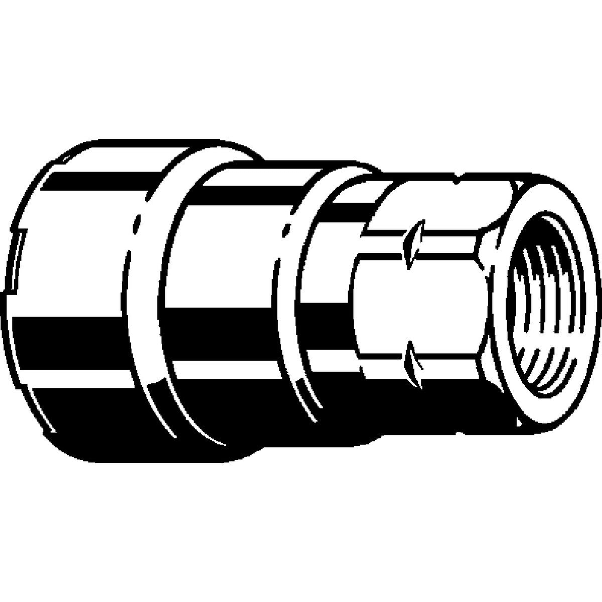 Viega 25136 (6612) MegaPressG 3/4 in. Press x 3/4 in. FPT Carbon Steel Adapter - 2
