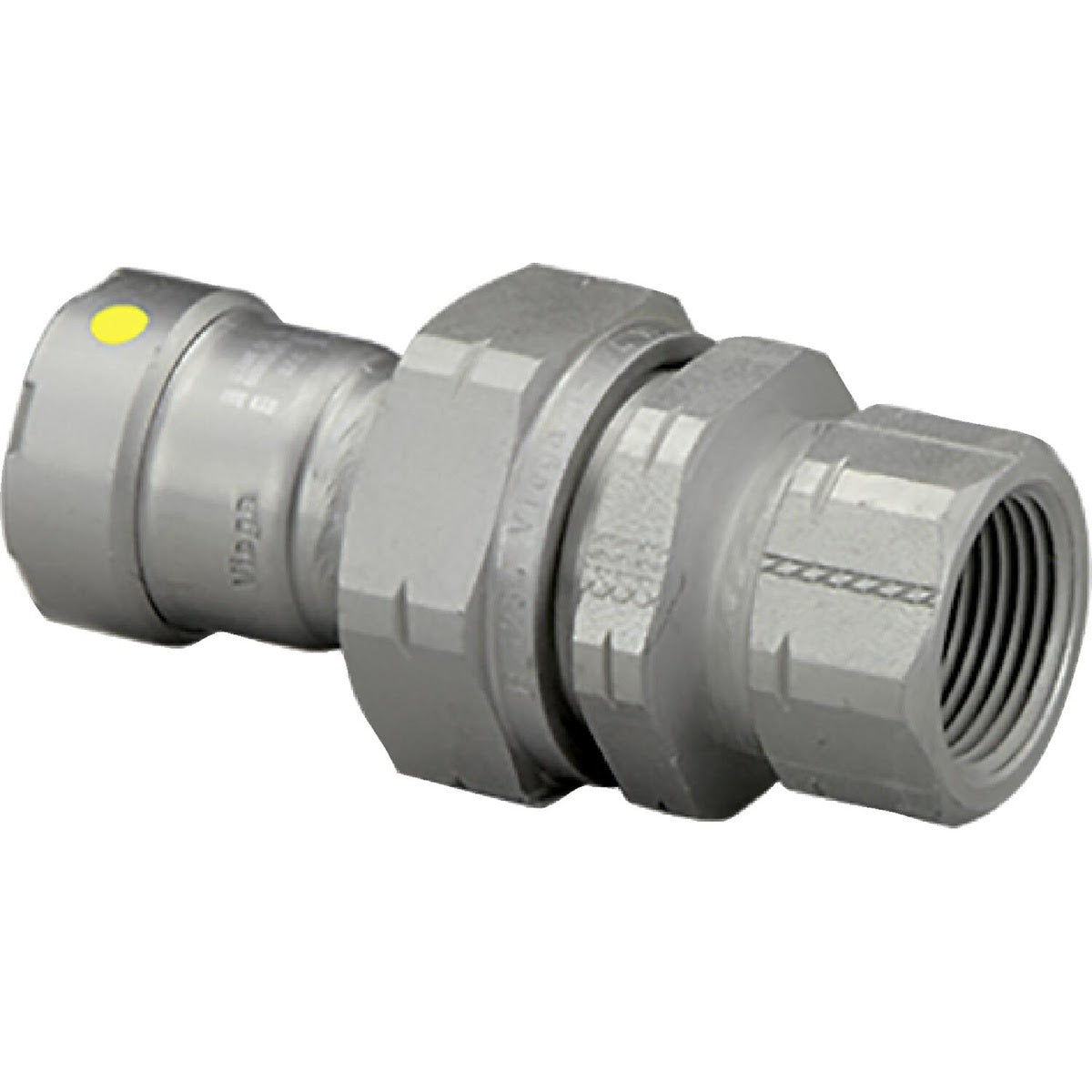 Viega 25671 (6662) MegaPressG Union 1-1/2 in Press x 1-1/2 in FPT Carbon Steel Zinc-Nickel Coated (1 Each)