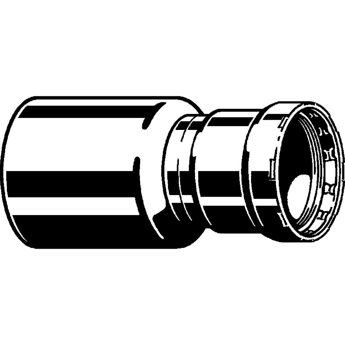 Viega 26015 (4815.1) MegaPress Reducer 1-1/4 in. x 1 in. Street Press for Carbon Steel Pipe (1 Each) - 2