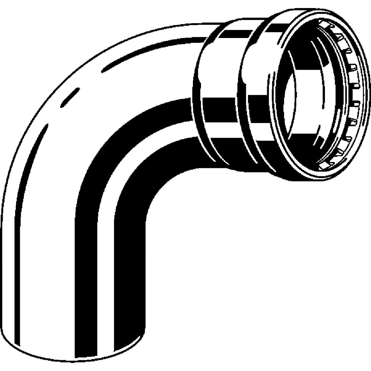 Viega 26056 (6616.1) MegaPressG 3/4 in. 90 Degree Press x Female Threaded Street Elbow - 2